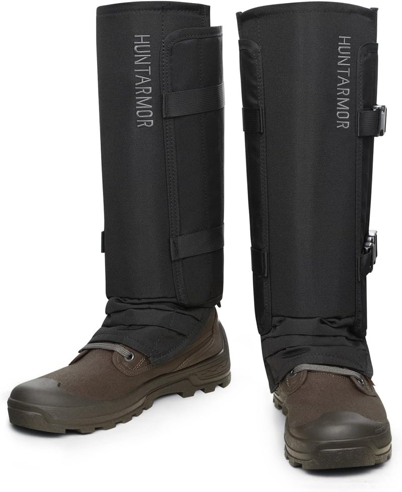 HUNTARMOR Snake Gaiters Leg Guards: Waterproof Snake Chaps for Hunting, Adjustable Leg Gaiter Snake Bite Protection for Lower Legs, Lightweight Flexible Design Snake Guards Fits Men & Women - Image 1